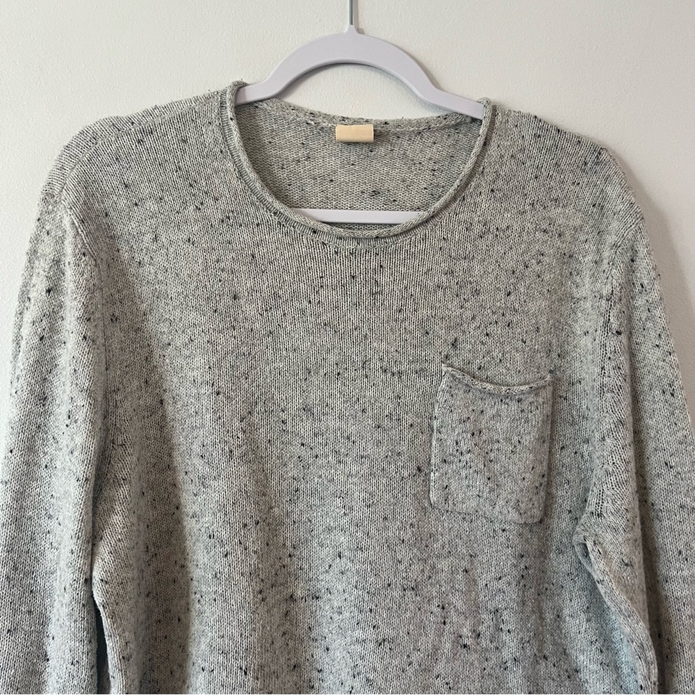 Hollister California Speckled Grey Crewneck Sweater Mens Large L